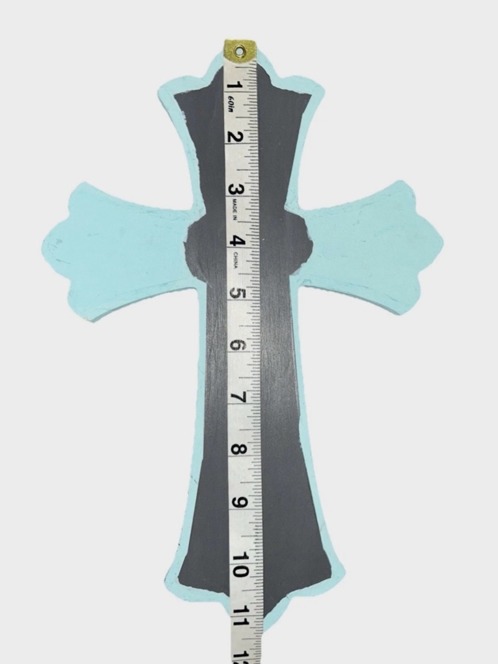 Decorative Wooden Accents Hat & Coat Rack, Scalloped Wall Crosses Shabby Chic